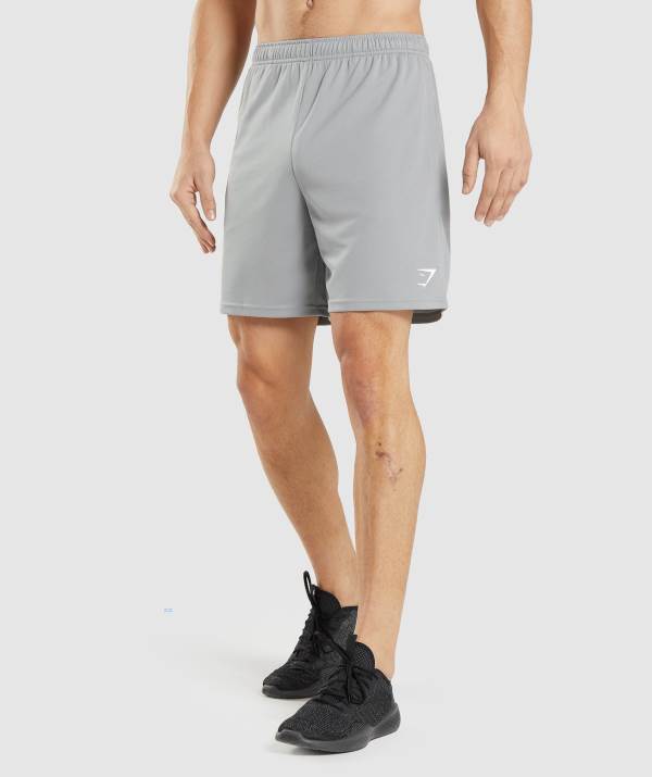 Panske Šortky Gymshark Arrival Knitted Siva | WE2465071